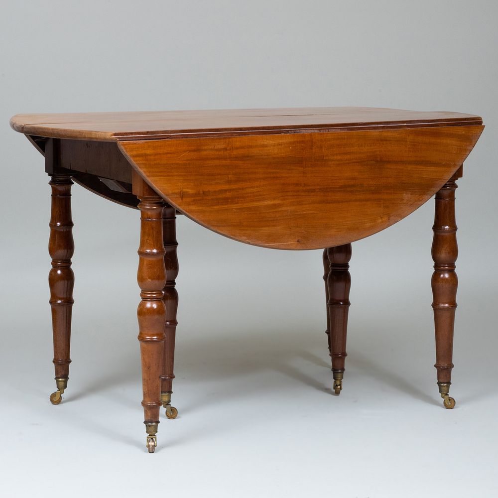 Appraisal: Charles X Mahogany Extension Dining Table x x in closed