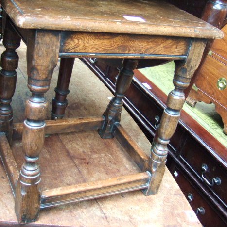 Appraisal: An oak joint stool of early th century design