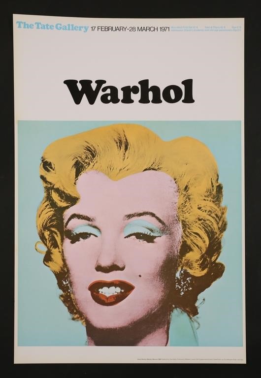 Appraisal: ANDY WARHOL TATE GALLERY EXHIBITION POSTERAndy Warhol American Pittsburgh -