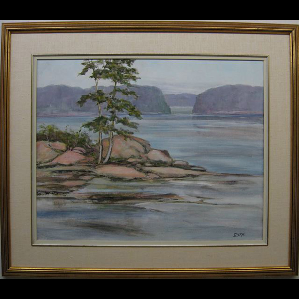 Appraisal: UNTITLED GEORGIAN BAY SALLY DURIE - CANADIAN OIL ON MASONITE