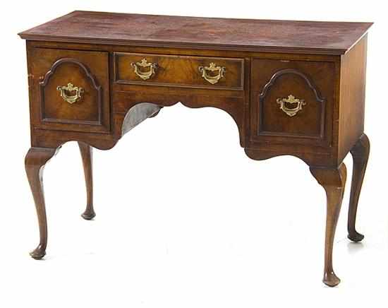 Appraisal: Chippendale style walnut lowboy late th century rectangular top over