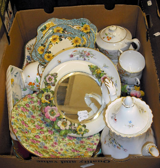 Appraisal: A Selection of Tea Ware to Include Salisbury China Royal