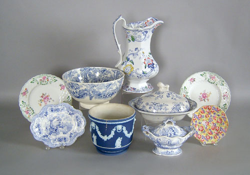 Appraisal: Misc pottery and porcelain to include ironstone Wedgwood etc pcs