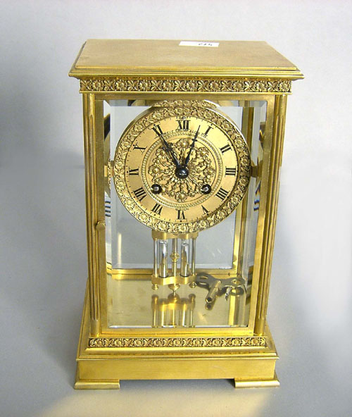 Appraisal: Japy Freres crystal regulator clock h