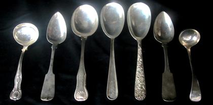 Appraisal: Small group of sterling silver flatwares kirk s kirk and