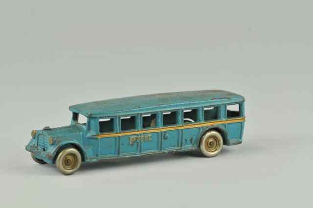 Appraisal: FAEGOL BUS Arcade cast iron done in blue overall gold