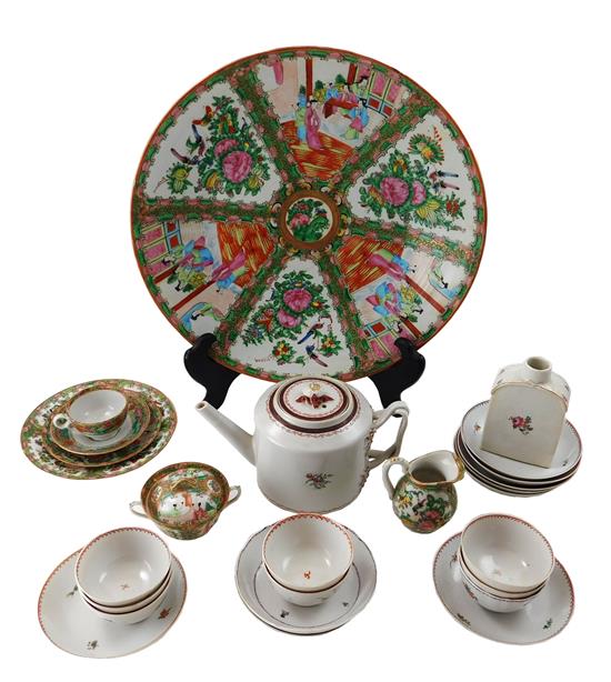 Appraisal: Chinese export porcelain th th C including famille rose and