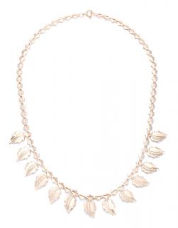 Appraisal: A LEAF NECKLACE A LEAF NECKLACEMade of K yellow gold