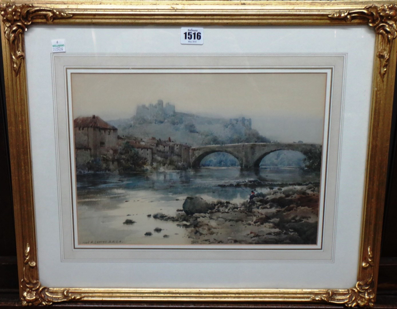 Appraisal: Noel Harry Leaver - Richmond Yorkshire River scene a pair