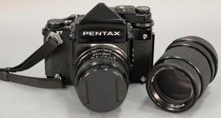 Appraisal: Two piece lot to include Pentax outfit with body lens