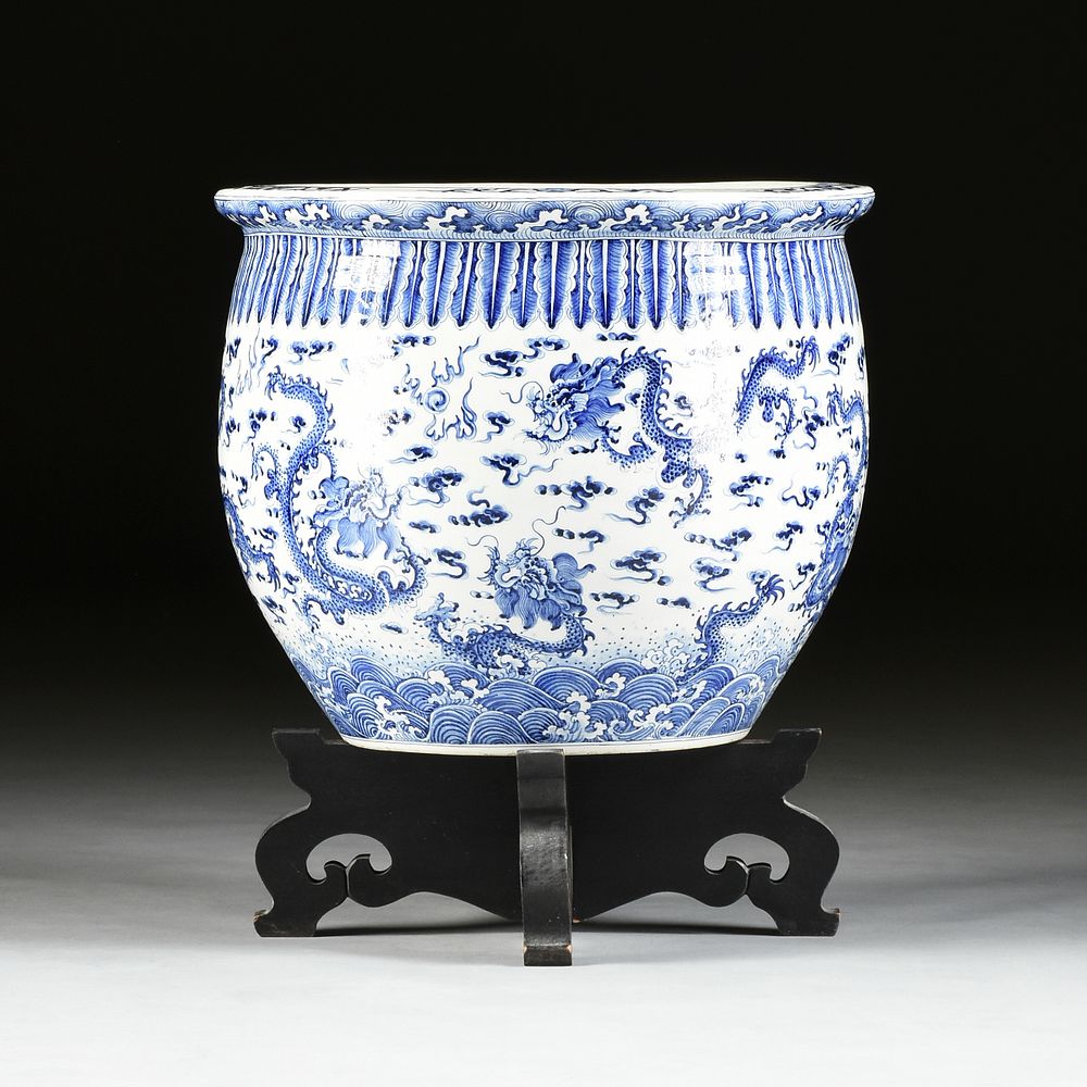 Appraisal: A CHINESE BLUE AND WHITE PORCELAIN JARDINI RE MODERN A