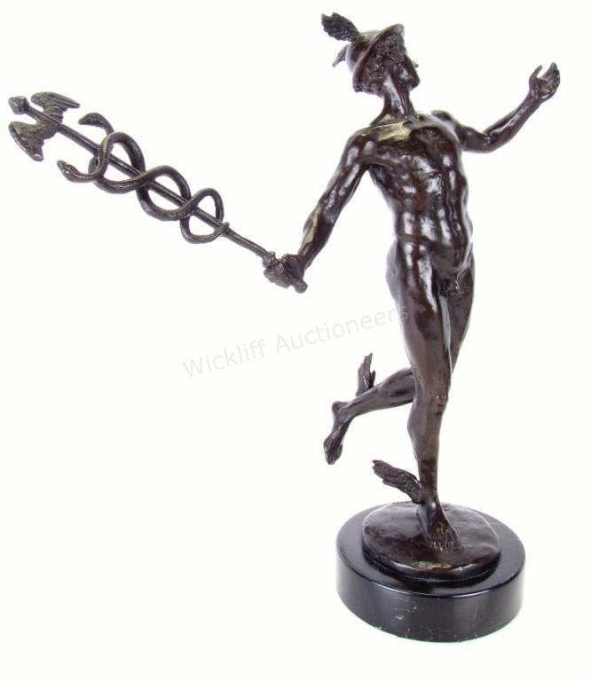 Appraisal: After Pierre Masseau Bronze Hermes Pierre Felix Fix-Masseau France -