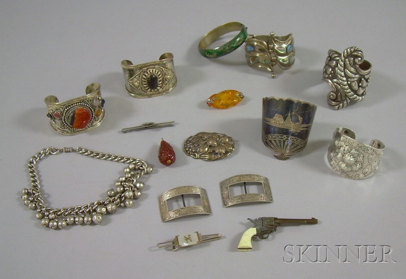 Appraisal: Group of Mostly Sterling Silver Jewelry including a Taxco sterling