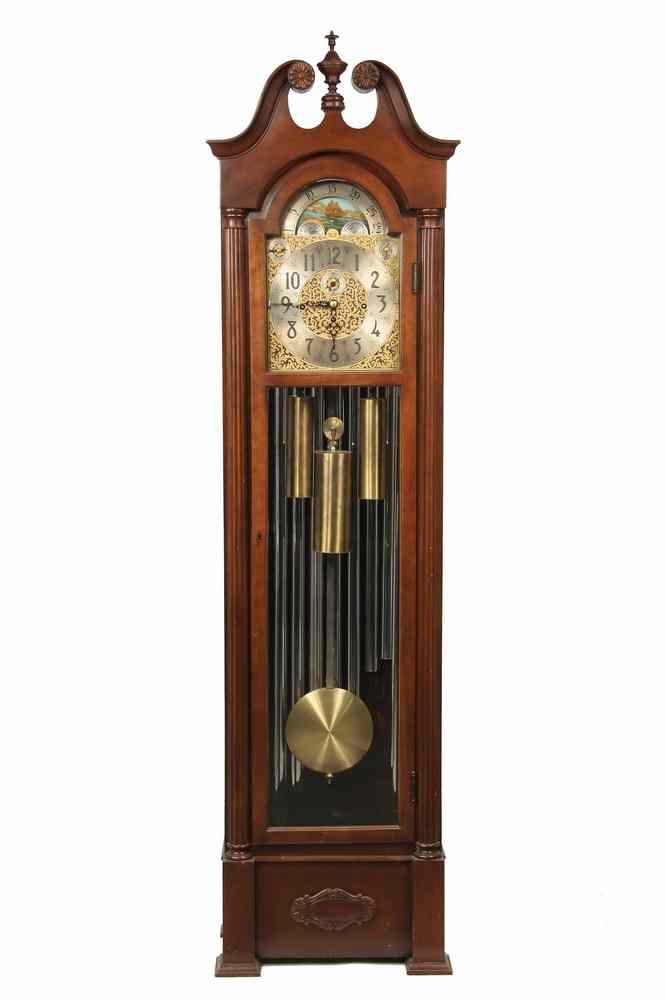 Appraisal: GRANDFATHER CLOCK - Chimes Tall Clock by Herschede with nine