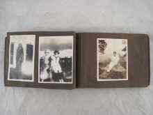 Appraisal: A photograph album containing approx photographs of India and the