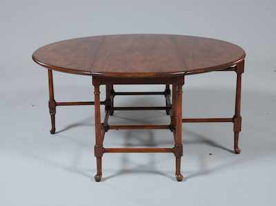 Appraisal: A Queen Ann Style Mahogany Gate-Leg Coffee Table by Baker