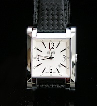 Appraisal: Versace Men's Wristwatch Large white square dial with a polished