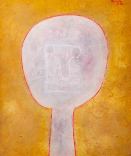 Appraisal: Rufino Tamayo Hombre del Sol Oil Sand Painting Rufino Tamayo