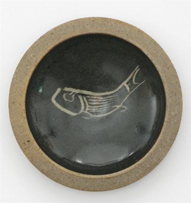 Appraisal: A leach Pottery stoneware dish the design attributed to Bernard