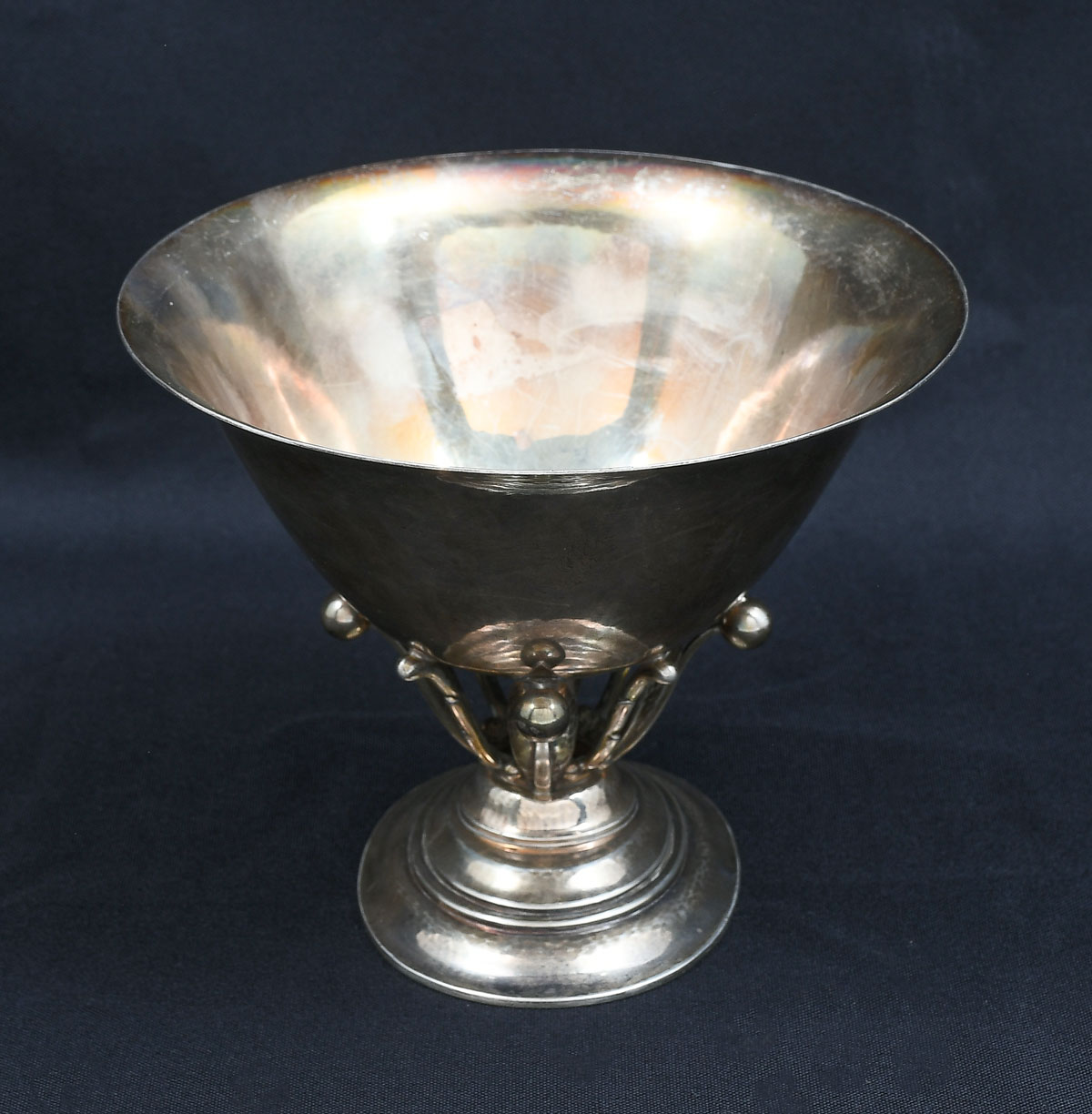 Appraisal: GEORG JENSEN DESSIN STERLING COMPOTE Approx Troy ounces Denmark -