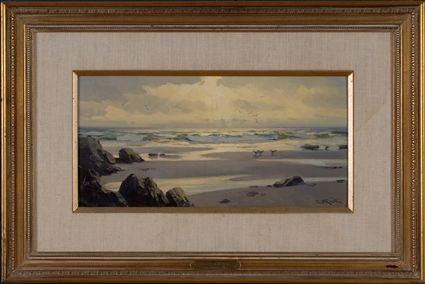 Appraisal: PAUL STRISIK - GOLDEN MORNING Oil on masonite x in