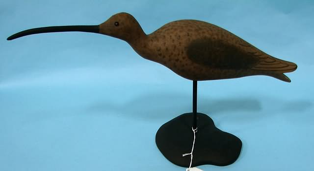 Appraisal: Stick-up Curlew on wood stand by William Hamrick Shelby N