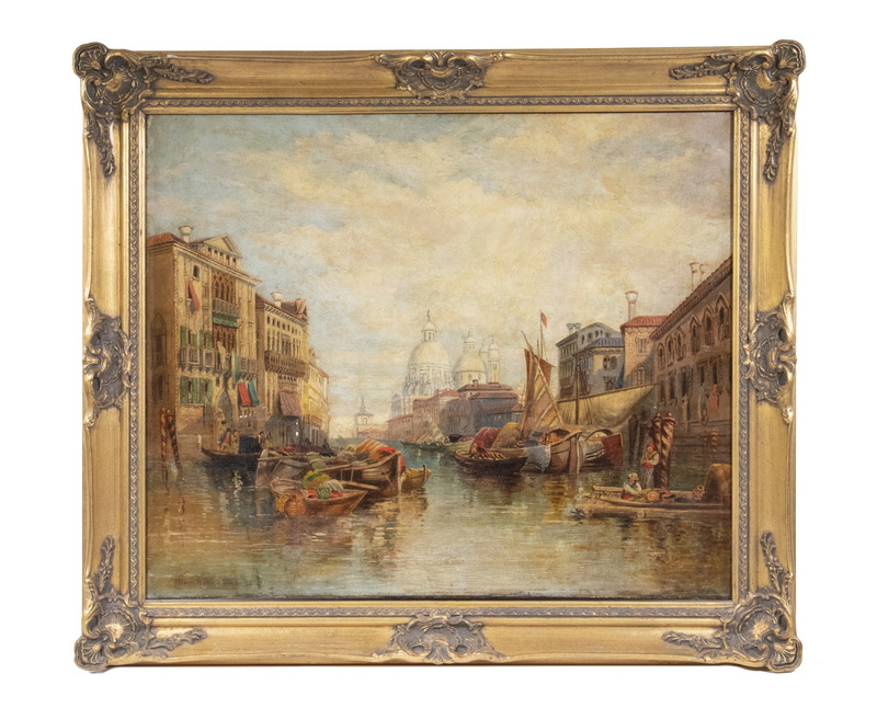 Appraisal: DAVID ROBERTS SCOTTISH - The Grand Canal Venice oil on