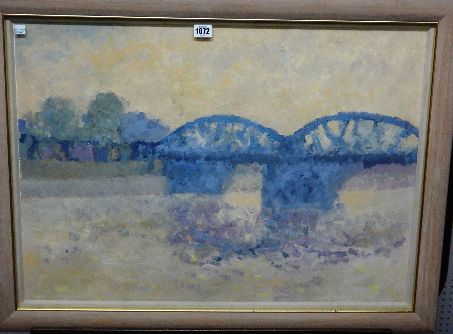 Appraisal: Bernard Myers b Barnes Bridge late afternoon oil on paper