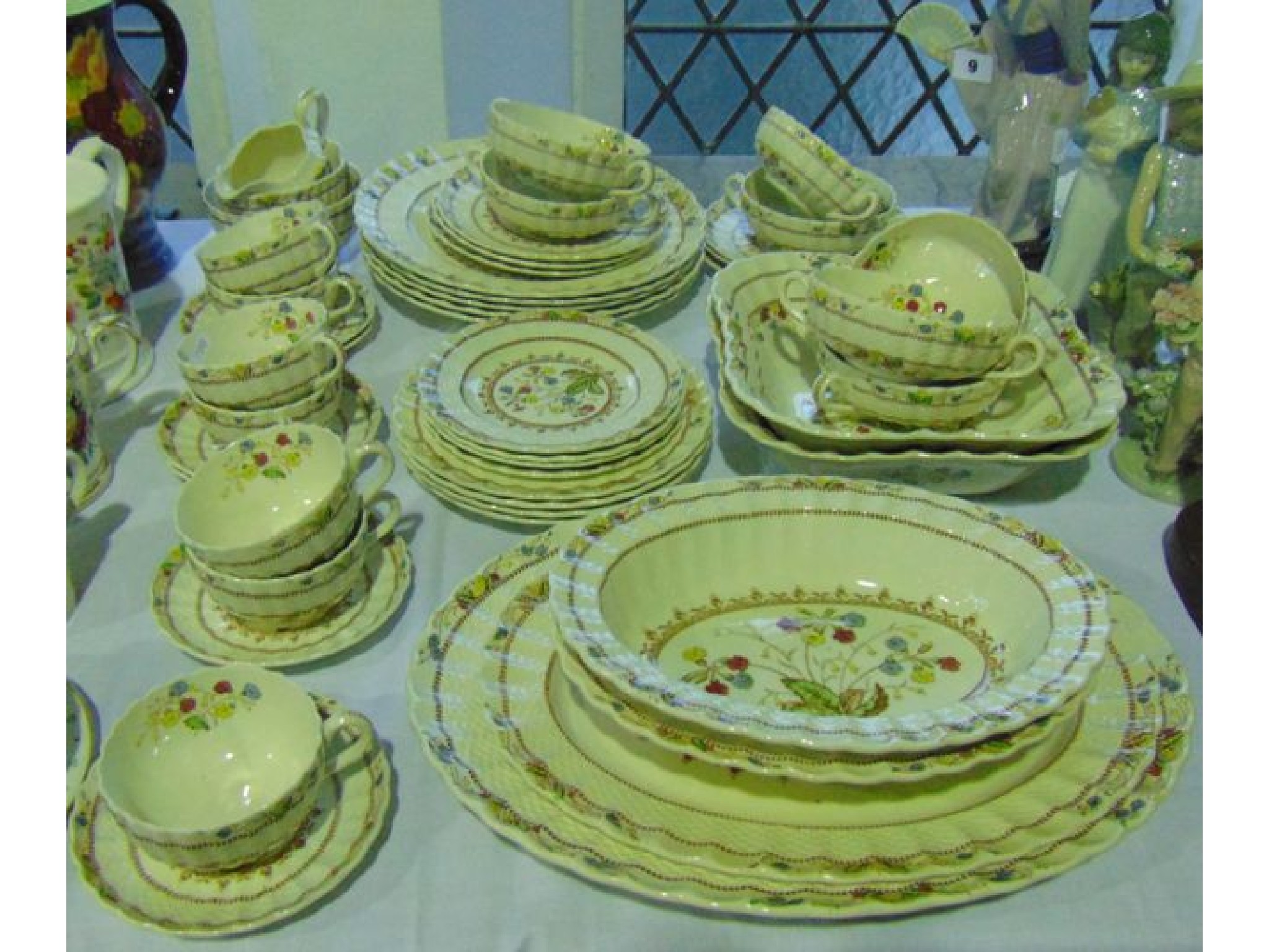 Appraisal: A quantity of Copeland Spode Cowslip pattern dinner and tea