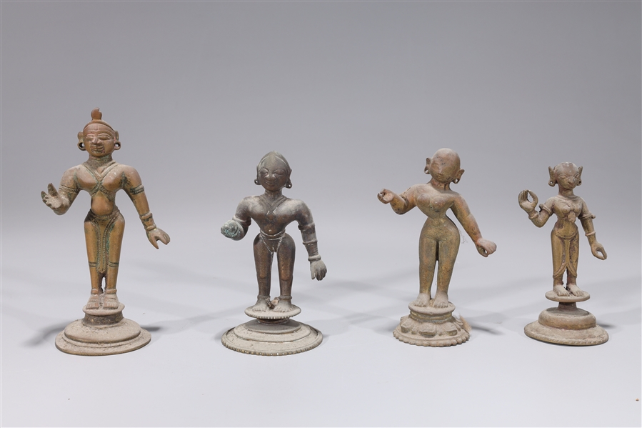 Appraisal: Group of four Antique Indian bronze and copper alloy figures