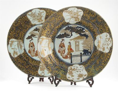 Appraisal: A large and fine pair of Japanese Arita Imari chargers