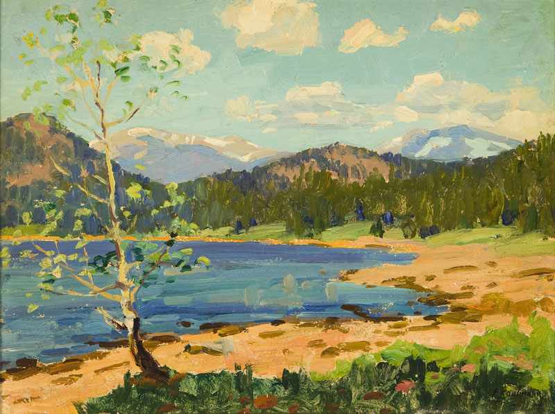 Appraisal: Ferdinand Kauffman - Los Angeles CA Lake in a California