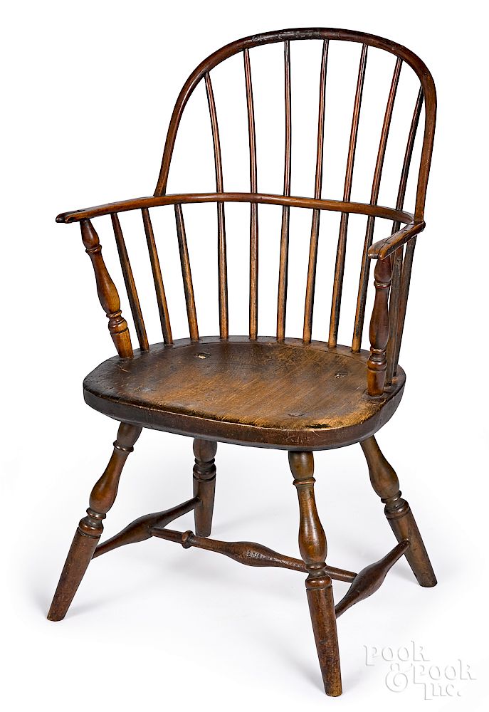 Appraisal: Sackback Windsor chair Sackback Windsor chair ca Provenance Property of