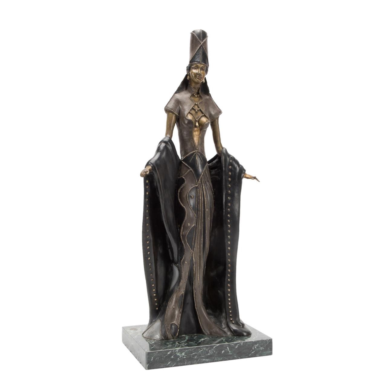 Appraisal: MANNER OF D CHIPARUS ART DECO WOMAN BRONZE Manner of