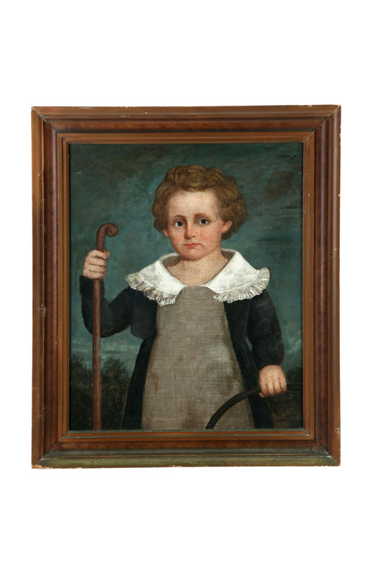 Appraisal: PORTRAIT OF A BOY PROBABLY AMERICAN SCHOOL ST QUARTER- TH