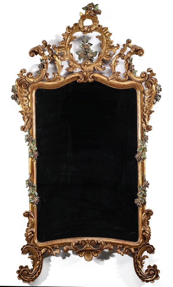 Appraisal: A GOOD MID TH CENTURY GILT WOOD VENETIAN MIRROR The