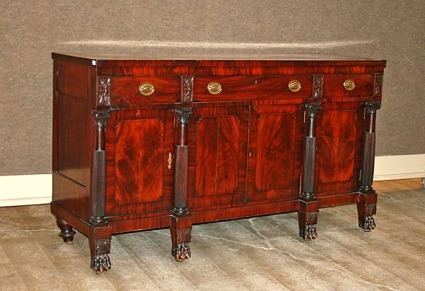 Appraisal: A Classical mahogany sideboard height in width ft