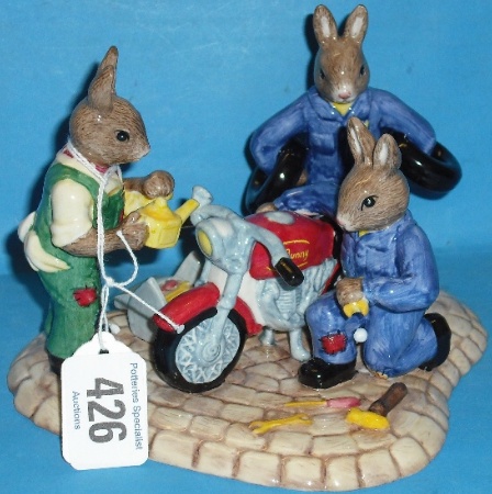 Appraisal: Royal Doulton Bunnykins Mechanics Tableau Ready To Ride DB limited