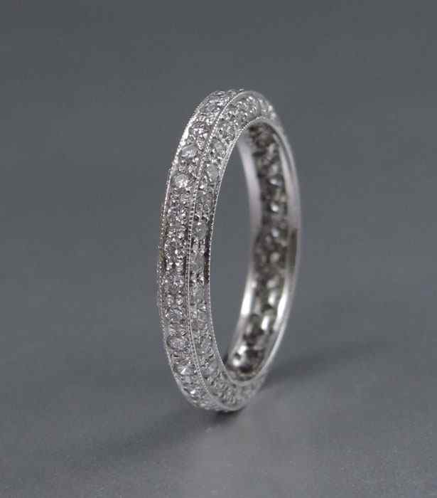 Appraisal: K DIAMOND ETERNITY BAND K white gold eternity ring contains