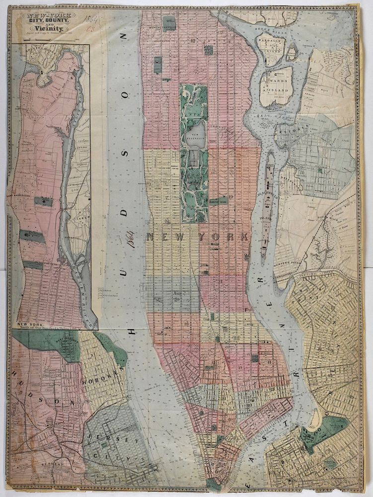 Appraisal: Grp Maps of New York City th-Early th c Group