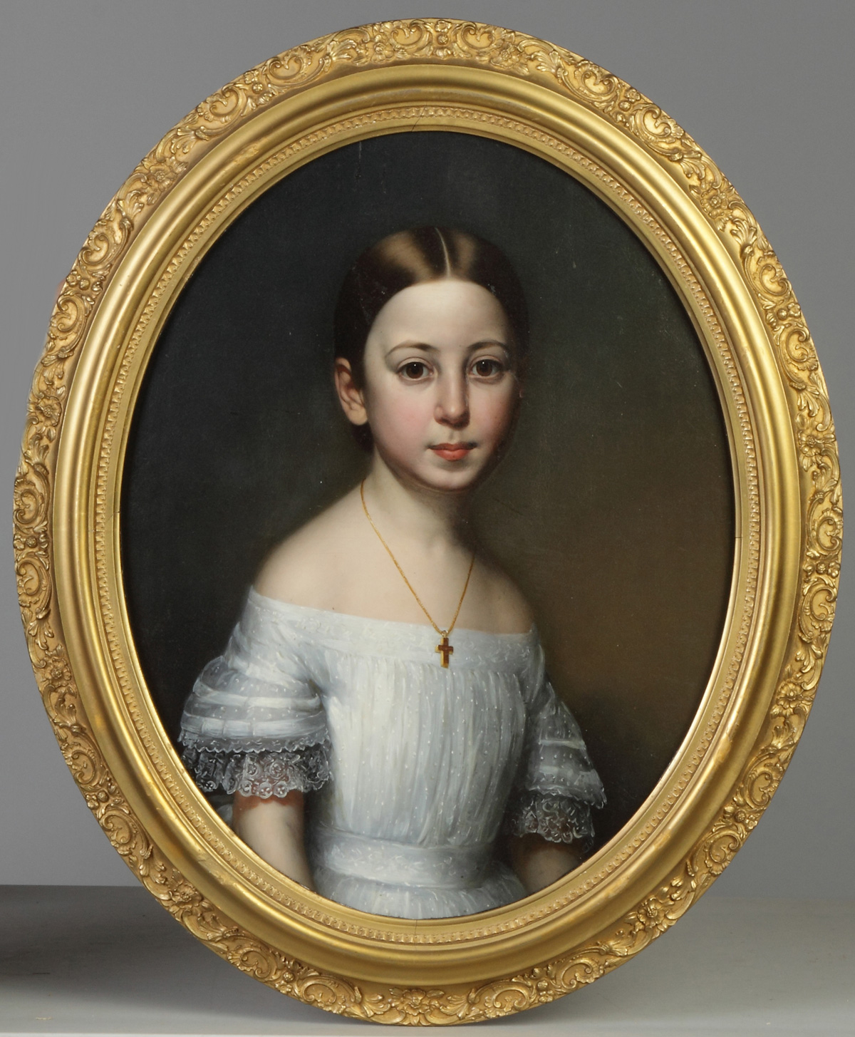 Appraisal: Joseph Allen Haskell American - Portrait of a young girl