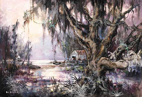 Appraisal: Colette Pope Heldner American New Orleans - Swamp Idyll Louisiana