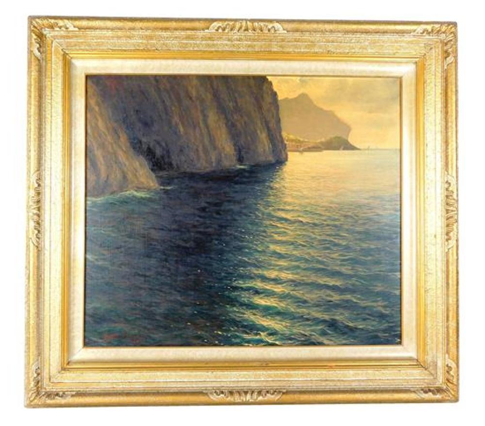 Appraisal: Guido Odierna Italy - Capri oil on canvas signed lower