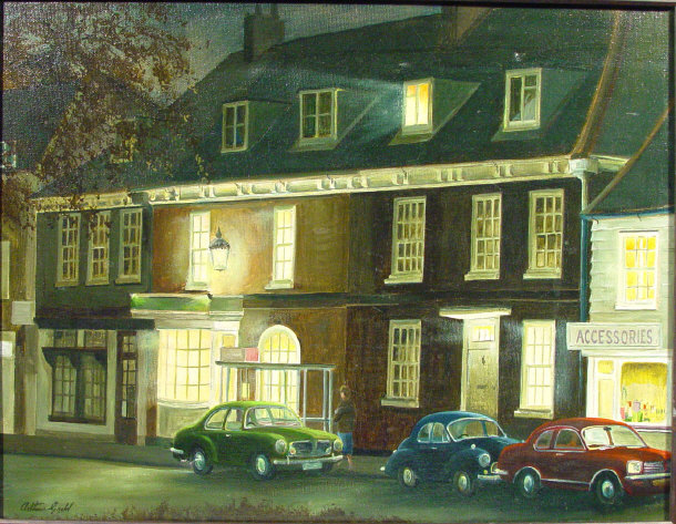 Appraisal: Anthony Godd West Street Epsom - Oil onto canvas of