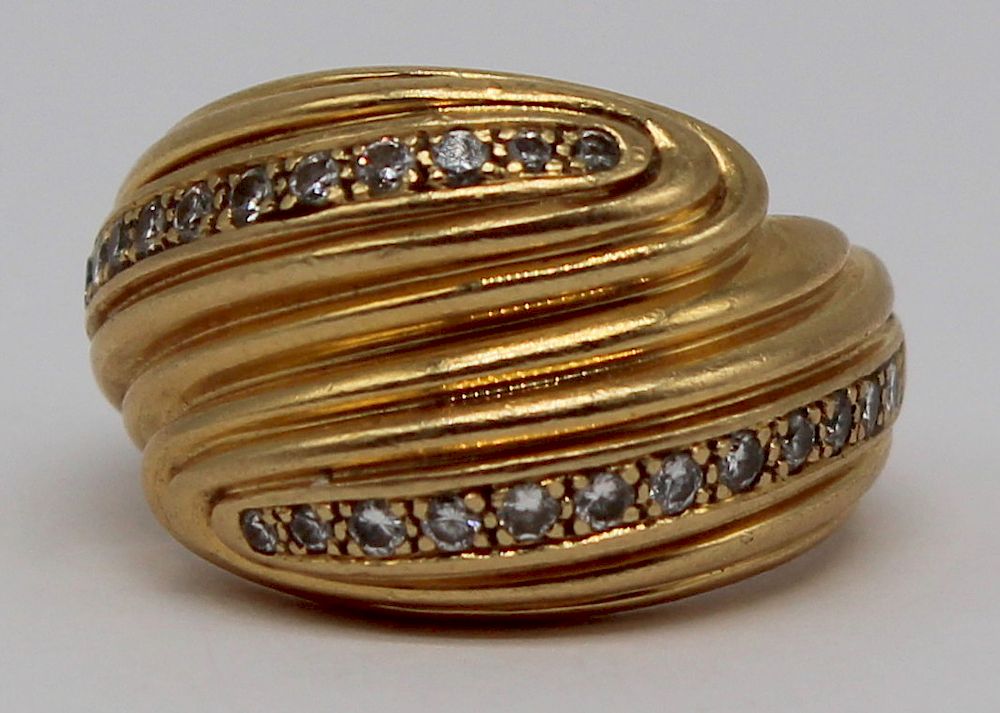 Appraisal: JEWELRY kt Gold and Diamond Ring kt yellow gold ring