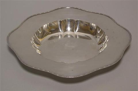 Appraisal: SILVER SCALLOPED BOWL Marked