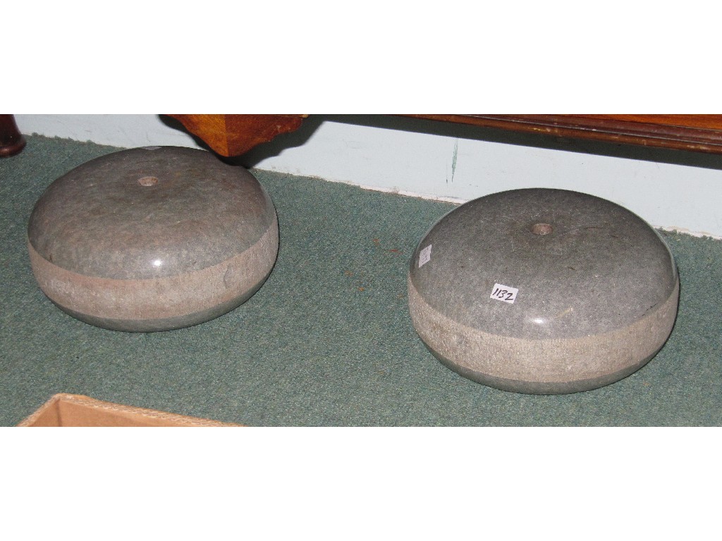 Appraisal: Pair of curling stones