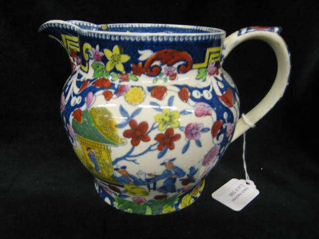 Appraisal: English Ironstone Pitcher Chinese decor circa excellent