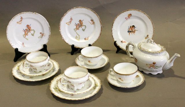 Appraisal: A Victoria Carlsbad part tea service for six decorated with