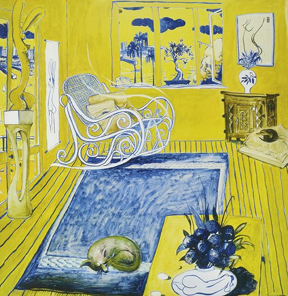 Appraisal: BRETT WHITELEY - The Cat offset lithograph ed A P